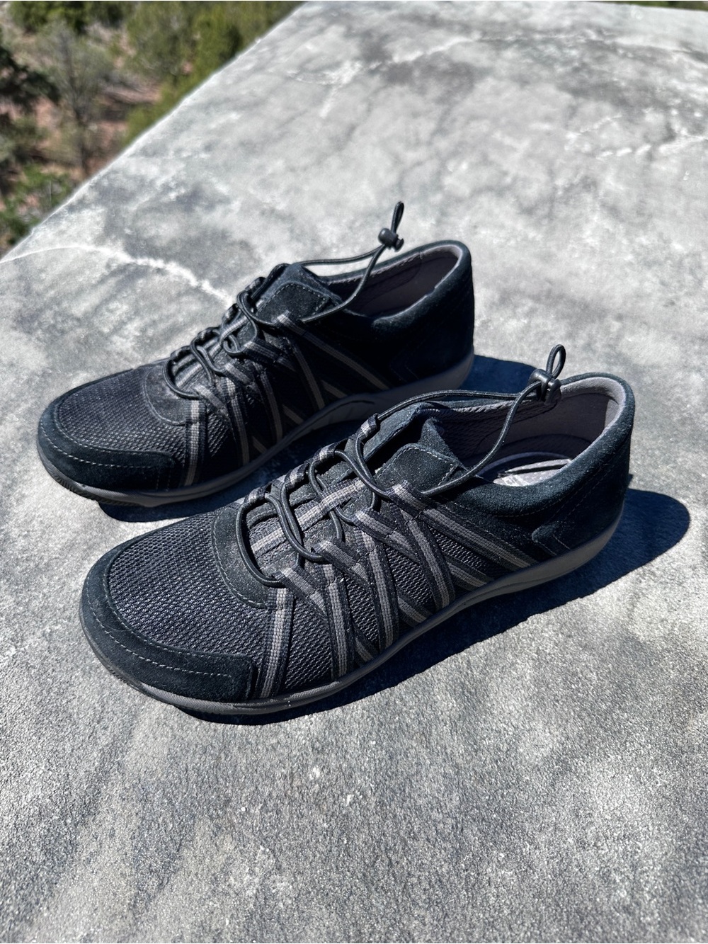 Dansko Women's Black Slip-On Athletic Sneakers